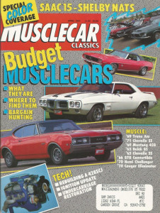 MUSCLECAR CLASSICS 1991 APR - HEMI R/T, GT500, 69 T/A, CHEVELL SS, BUICK GS